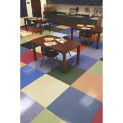 Armstrong Flooring Imperial Texture 45-Piece Serene Blue Commercial VCT Tile