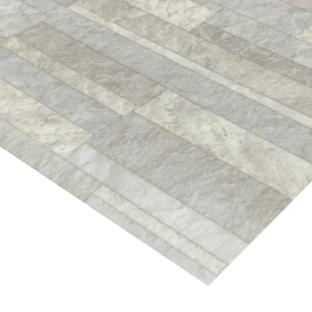 TrafficMASTER Broken Slate Neutral Residential/Commercial Vinyl Sheet, Sold By 13.2 Ft. Wide X Custom Length 6 TrafficMASTER Broken Slate Neutral Residential/Commercial Vinyl Sheet, Sold By 13.2 Ft. Wide X Custom Length - Image 4