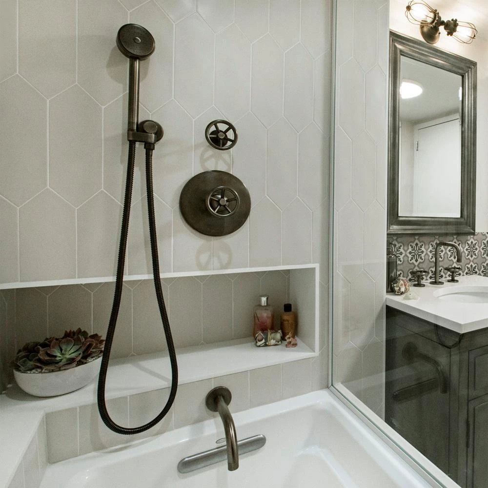 Merola Tile Kite Light Grey 4 In. X 11-3/4 In. Porcelain Subway Floor And Wall Tile (11.81 Sq. Ft. / Case) 4 Merola Tile Kite Light Grey 4 In. X 11-3/4 In. Porcelain Subway Floor And Wall Tile (11.81 Sq. Ft. / Case) - Image 2