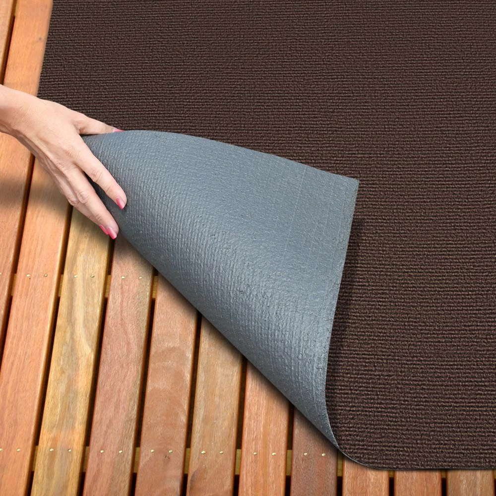 Indoor/Outdoor Carpet With Rubber Marine Backing - Dark Brown 6' X 10' - Several Sizes Available - Carpet Flooring For Patio, Porch, Deck, Boat, Basement Or Garage 4 Indoor/Outdoor Carpet With Rubber Marine Backing - Dark Brown 6' X 10' - Several Sizes Available - Carpet Flooring For Patio, Porch, Deck, Boat, Basement Or Garage - Image 2