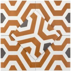 Soumaya Orange Encaustic 9x9 Glazed Porcelain Tile 12 Soumaya Orange Encaustic 9x9 Glazed Porcelain Tile -Flooring Shop 23efd30c 7e4e 449f a5a6 ccc157745763.239e91b273b0fae7d021edce2c6eb2fb 1800x1800
