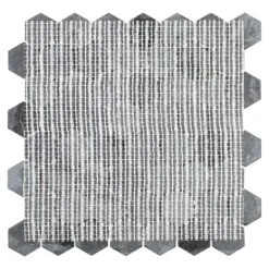 Merola Tile Crag Hexagon Black 11-1/8 In. X 11-1/8 In. X 8 Mm Slate Mosaic Tile -Flooring Shop 2dad4a78291696f5a3c3868897184e5f 1800x1800