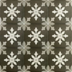 Picasso Nero 9x9 Glazed Porcelain Tile