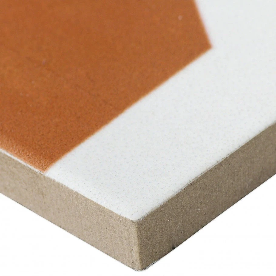 Soumaya Orange Encaustic 9x9 Glazed Porcelain Tile 8 Soumaya Orange Encaustic 9x9 Glazed Porcelain Tile - Image 6