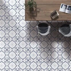 Merola Tile Lacour Artic Encaustic 9-3/4 In. X 9-3/4 In. Porcelain Floor And Wall Tile (11.11 Sq. Ft. / Case) 24 Merola Tile Lacour Artic Encaustic 9-3/4 In. X 9-3/4 In. Porcelain Floor And Wall Tile (11.11 Sq. Ft. / Case) -Flooring Shop 62b32428823f05ac991fbbb9a4d308a3 1800x1800