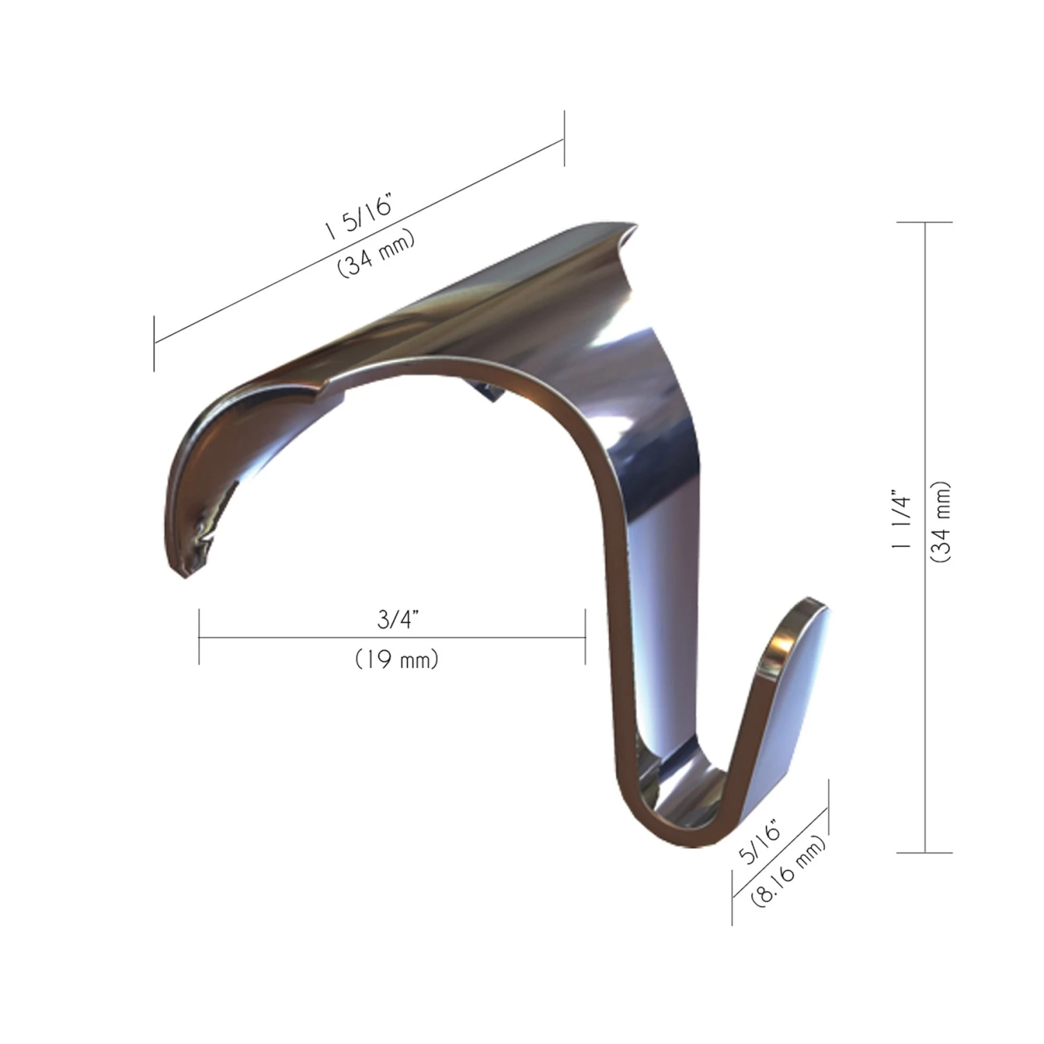 10 Pack SHADES Molding Hook Kit With Perlon Cord And Zipper (White, 59" Perlon Cord) 4 10 Pack SHADES Molding Hook Kit With Perlon Cord And Zipper (White, 59" Perlon Cord) - Image 2