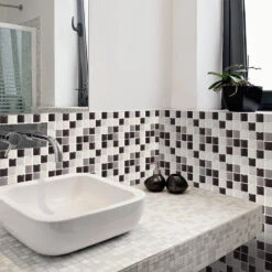 10/20 Pieces Backsplash Tile For Kitchen Mosaic Square Peel And Stick Tile, 3.94x3.94" 15 10/20 Pieces Backsplash Tile For Kitchen Mosaic Square Peel And Stick Tile, 3.94x3.94" -Flooring Shop 64a4ed1b 4025 4337 9896 7e31efb7a55c.e5437f957c9df9c2c6f7cff02f606efd 1800x1800