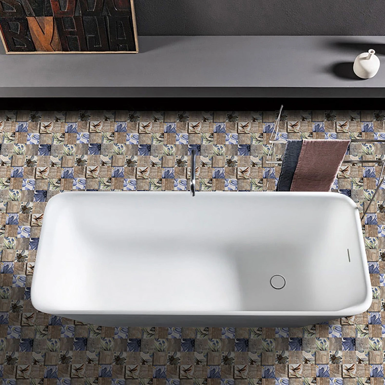 6-60pcs Peel And Stick Tile Backsplash Self-Adhesive Decorative Waist Line Mosaic Tiles For Kitchen And Bathroom 7 6-60pcs Peel And Stick Tile Backsplash Self-Adhesive Decorative Waist Line Mosaic Tiles For Kitchen And Bathroom - Image 5