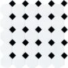 Daltile Octagon And Dot Matte White With Black Dot 12 In. X 12 In. X 6 Mm Ceramic Mosaic Floor And Wall Tile (1 Sq. Ft./ Piece) 1 Daltile Octagon And Dot Matte White With Black Dot 12 In. X 12 In. X 6 Mm Ceramic Mosaic Floor And Wall Tile (1 Sq. Ft./ Piece) -Flooring Shop 75ab9beaa7e7bcbd9865b5a28caa6d97 1800x1800