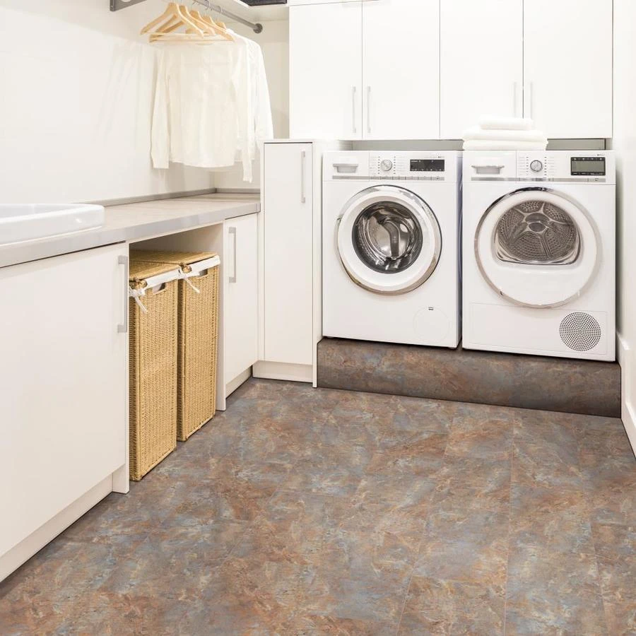 SMARTCORE Ultra 8-Piece 11.97-in X 23.62-in Siena Stone Luxury Vinyl Plank Flooring 8 SMARTCORE Ultra 8-Piece 11.97-in X 23.62-in Siena Stone Luxury Vinyl Plank Flooring - Image 6