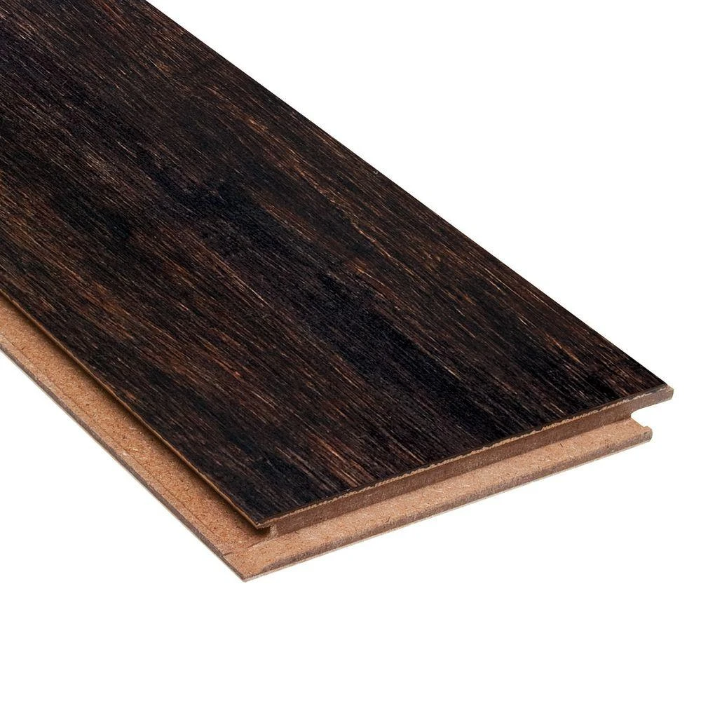 Home Legend Strand Woven Espresso 3/8 In. Thick X 4-3/4 In. Wide X 36 In. Length Click Lock Bamboo Flooring (19 Sq. Ft. / Case) 5 Home Legend Strand Woven Espresso 3/8 In. Thick X 4-3/4 In. Wide X 36 In. Length Click Lock Bamboo Flooring (19 Sq. Ft. / Case) - Image 3