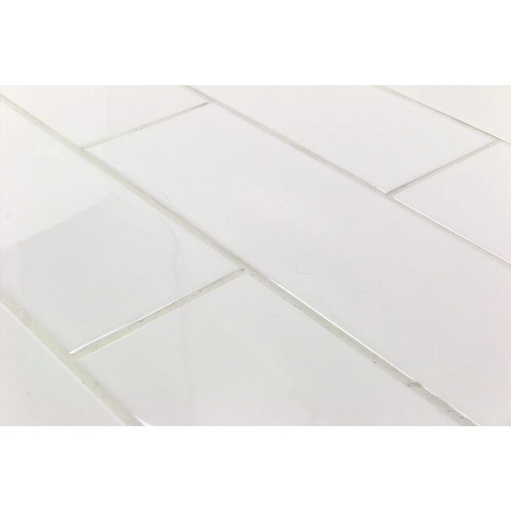 Ivy Hill Tile Essential White 4 In. X 12 In. X 6mm Polished Ceramic Subway Wall Tile (9.68 Sq. Ft./case) 8 Ivy Hill Tile Essential White 4 In. X 12 In. X 6mm Polished Ceramic Subway Wall Tile (9.68 Sq. Ft./case) - Image 6