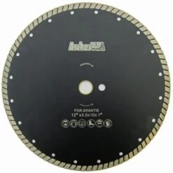 Archer USA 12 In. Wide Turbo Diamond Blade For Stone And Masonry Cutting