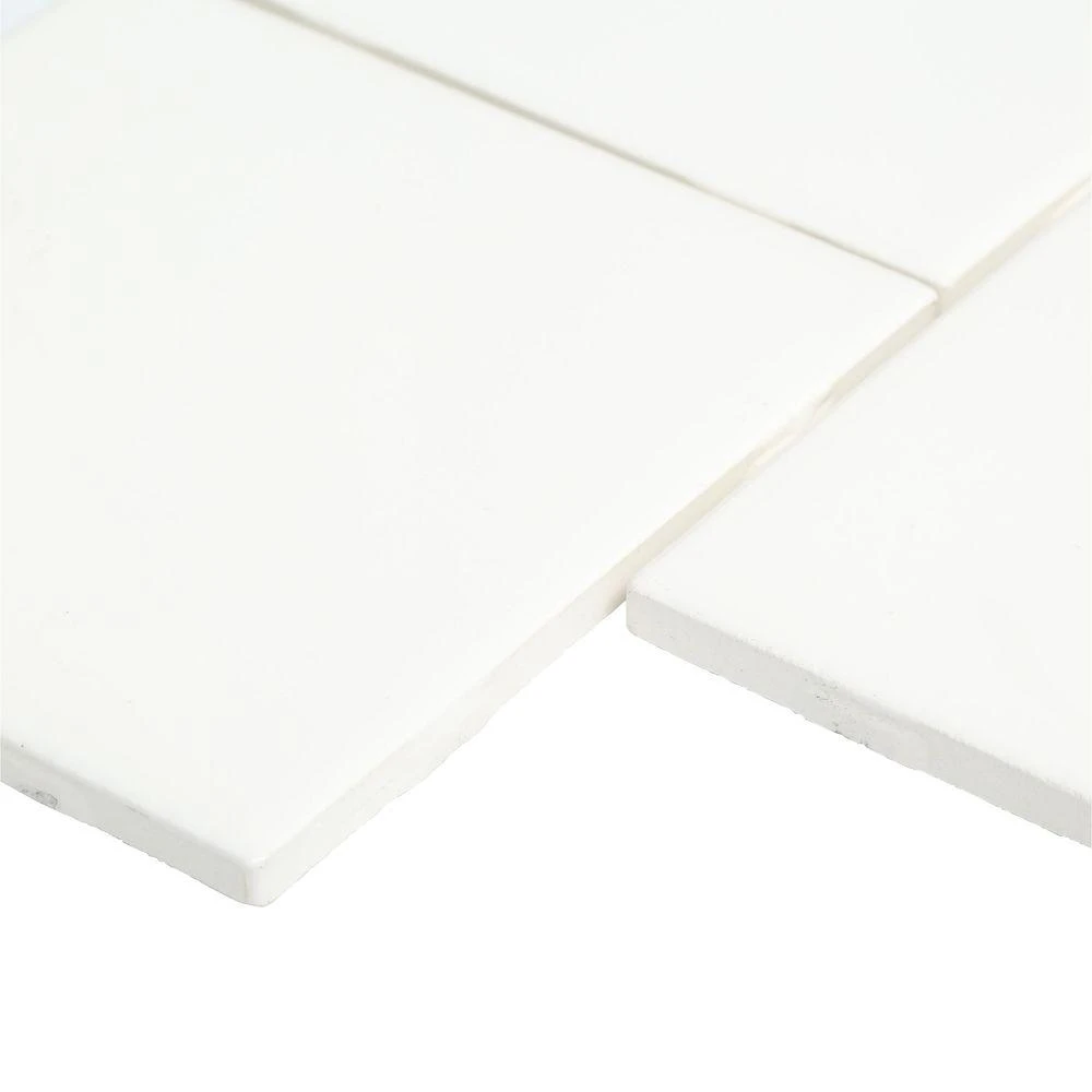 Daltile Semi-Gloss White 4-1/4 In. X 4-1/4 In. Ceramic Wall Tile (12.5 Sq. Ft. / Case) 6 Daltile Semi-Gloss White 4-1/4 In. X 4-1/4 In. Ceramic Wall Tile (12.5 Sq. Ft. / Case) - Image 4