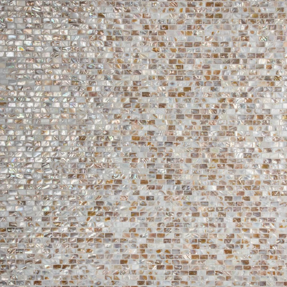 Merola Tile Conchella Subway Natural 12-1/4 In. X 12-1/2 In. X 2 Mm Natural Seashell Mosaic Tile 3 Merola Tile Conchella Subway Natural 12-1/4 In. X 12-1/2 In. X 2 Mm Natural Seashell Mosaic Tile