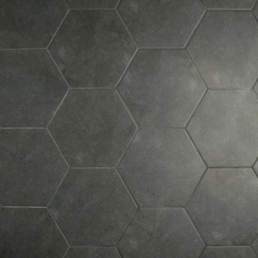 Merola Tile Vintage Hex Marengo 8-5/8 In. X 9-7/8 In. Porcelain Floor And Wall Tile (11.56 Sq. Ft. / Case) 6 Merola Tile Vintage Hex Marengo 8-5/8 In. X 9-7/8 In. Porcelain Floor And Wall Tile (11.56 Sq. Ft. / Case) - Image 4