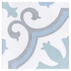 Merola Tile Lacour Artic Encaustic 9-3/4 In. X 9-3/4 In. Porcelain Floor And Wall Tile (11.11 Sq. Ft. / Case) 26 Merola Tile Lacour Artic Encaustic 9-3/4 In. X 9-3/4 In. Porcelain Floor And Wall Tile (11.11 Sq. Ft. / Case) -Flooring Shop c6a2723af39392af005db401d2b11084 1800x1800