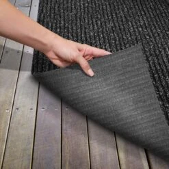 Heavy-Duty Ribbed Indoor/Outdoor Carpet With Rubber Marine Backing - Charcoal Black 6' X 10' - Several Sizes Available - Carpet Flooring For Patio, Porch, Deck, Boat, Basement Or Garage 12 Heavy-Duty Ribbed Indoor/Outdoor Carpet With Rubber Marine Backing - Charcoal Black 6' X 10' - Several Sizes Available - Carpet Flooring For Patio, Porch, Deck, Boat, Basement Or Garage -Flooring Shop ce813727 f312 408a b285 fa14abf3e781 1.bc95365e57027b0de29d09ae41dfba77 1800x1800
