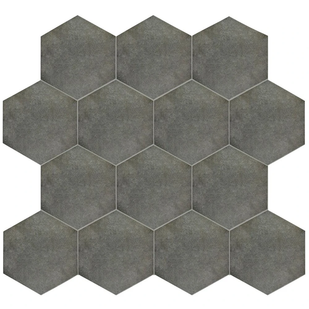 Merola Tile Vintage Hex Marengo 8-5/8 In. X 9-7/8 In. Porcelain Floor And Wall Tile (11.56 Sq. Ft. / Case) 8 Merola Tile Vintage Hex Marengo 8-5/8 In. X 9-7/8 In. Porcelain Floor And Wall Tile (11.56 Sq. Ft. / Case) - Image 6