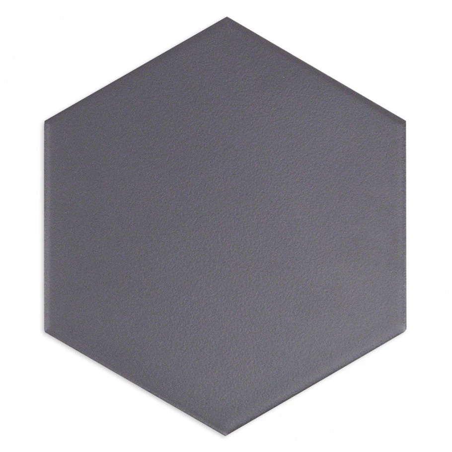 Magen Hex Dark Gray Matte Ceramic Hexagon Tile 6 Magen Hex Dark Gray Matte Ceramic Hexagon Tile - Image 4