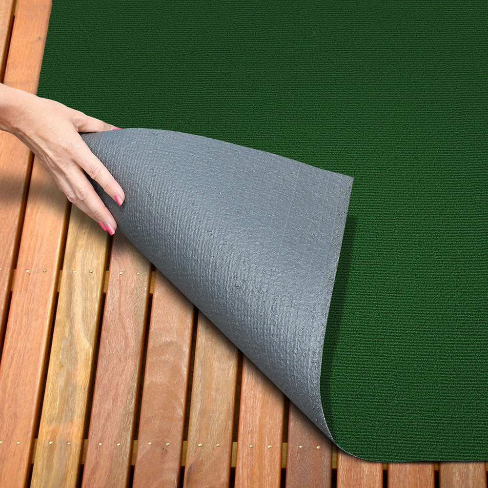 Indoor/Outdoor Carpet With Rubber Marine Backing - Green 6' X 10' - Several Sizes Available - Carpet Flooring For Patio, Porch, Deck, Boat, Basement Or Garage 4 Indoor/Outdoor Carpet With Rubber Marine Backing - Green 6' X 10' - Several Sizes Available - Carpet Flooring For Patio, Porch, Deck, Boat, Basement Or Garage - Image 2