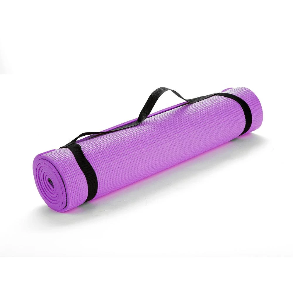 All Purpose Extra Thick Purple Fitness & Exercise 24 In. X 68 In. Yoga Mat With Carrying Strap 3 All Purpose Extra Thick Purple Fitness & Exercise 24 In. X 68 In. Yoga Mat With Carrying Strap