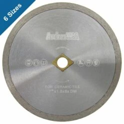 Archer USA 12 In. Continuous Rim Diamond Blade For Tile Cutting