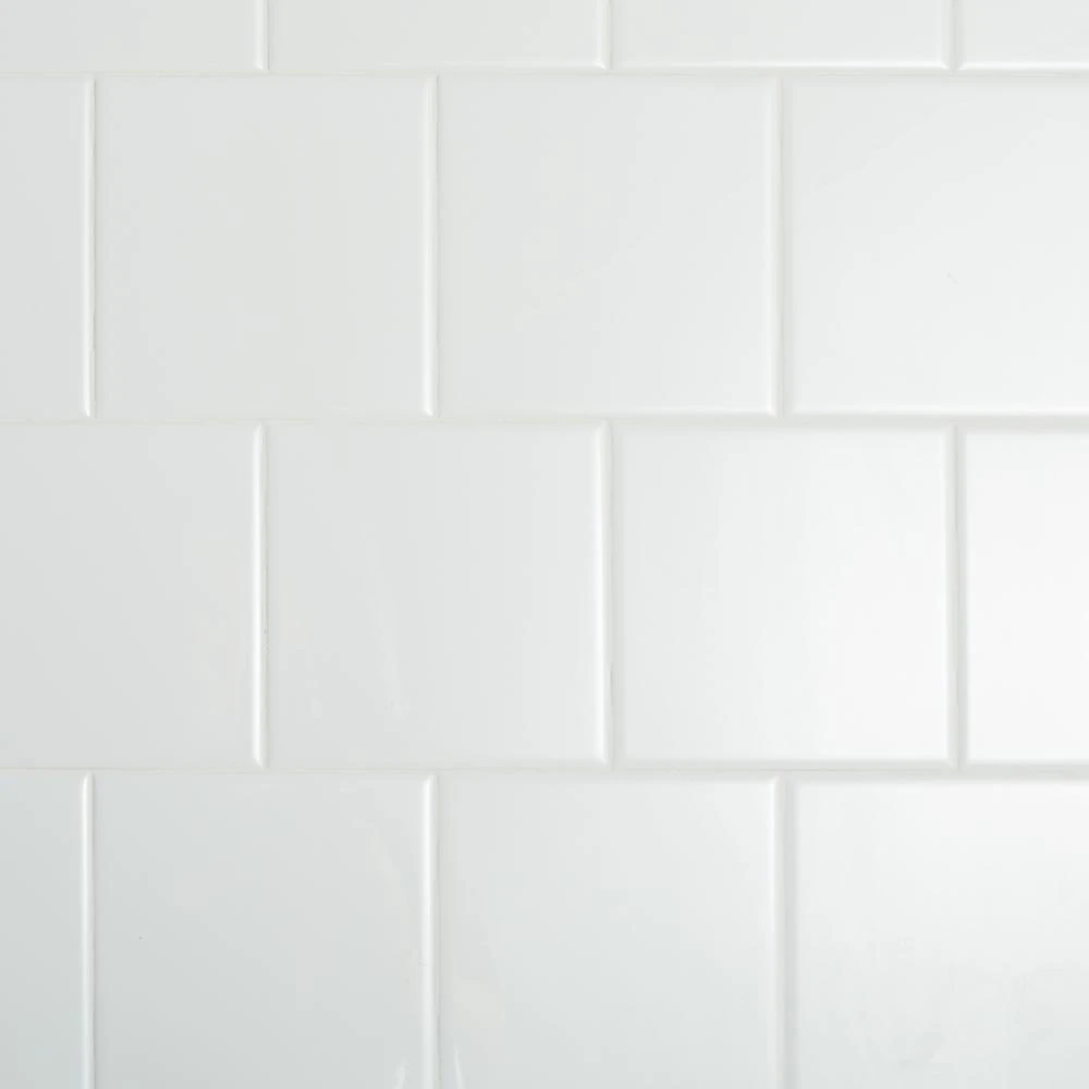 Daltile Restore Bright White 6 In. X 6 In. Ceramic Wall Tile (12.50 Sq. Ft./case) 3 Daltile Restore Bright White 6 In. X 6 In. Ceramic Wall Tile (12.50 Sq. Ft./case)